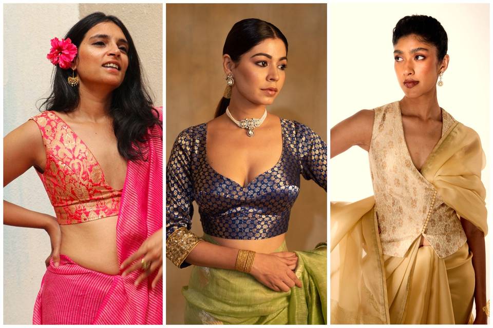 15 Gorgeous Blouse Designs for Silk Sarees