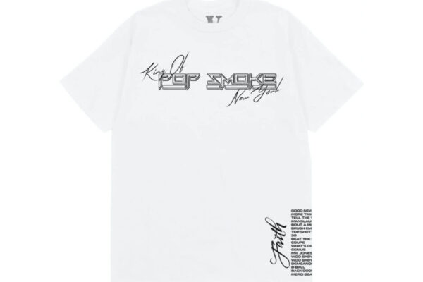 Pop Smoke Vlone Faith King of New York White T-Shirt