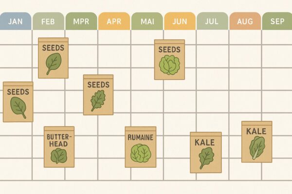 A Month-by-Month Planting Calendar for Leafy Vegetable Seeds Vegetable Seeds